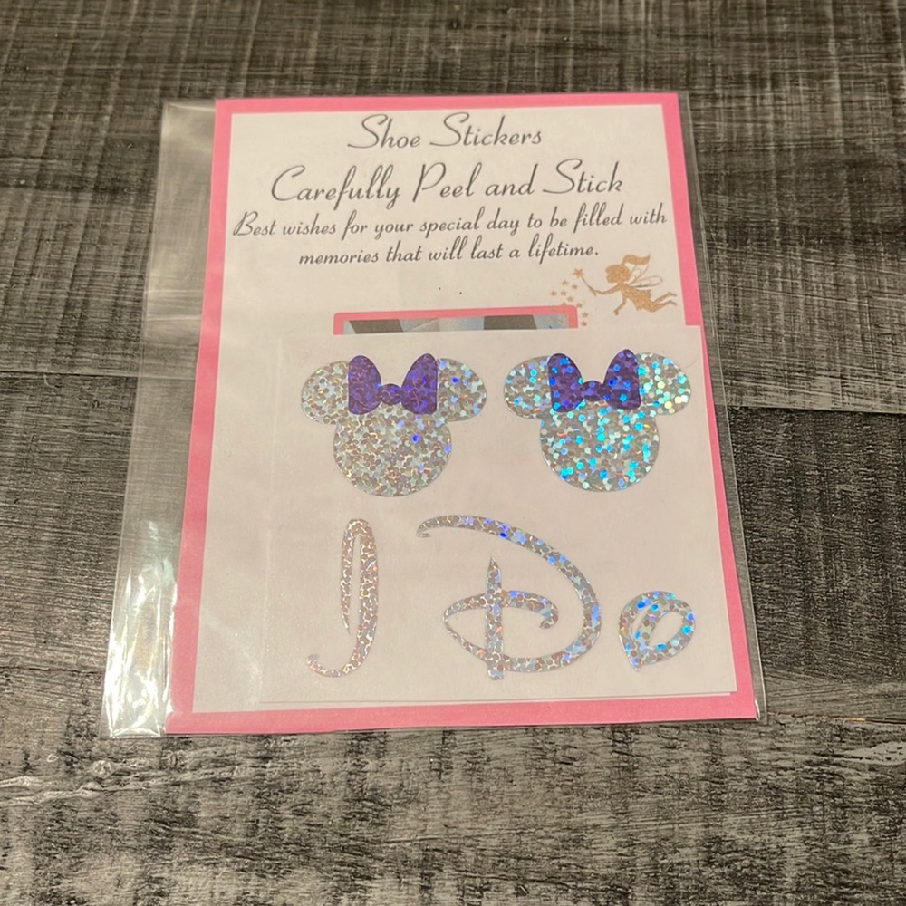 DISNEY Minnie Mouse Wedding shoe stickers